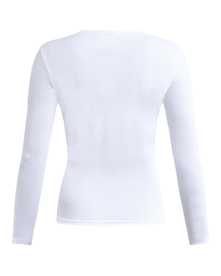 Sister's Point bluse eike long sleeved white