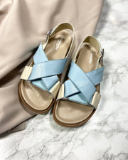 Noelle sandal baby blue-beige