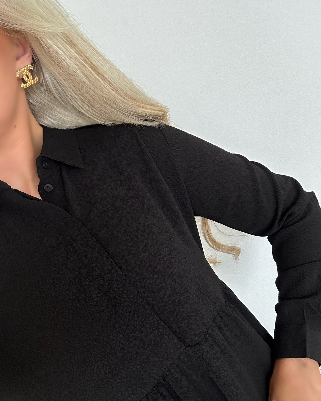 JDY kjole piper l/s shirt black