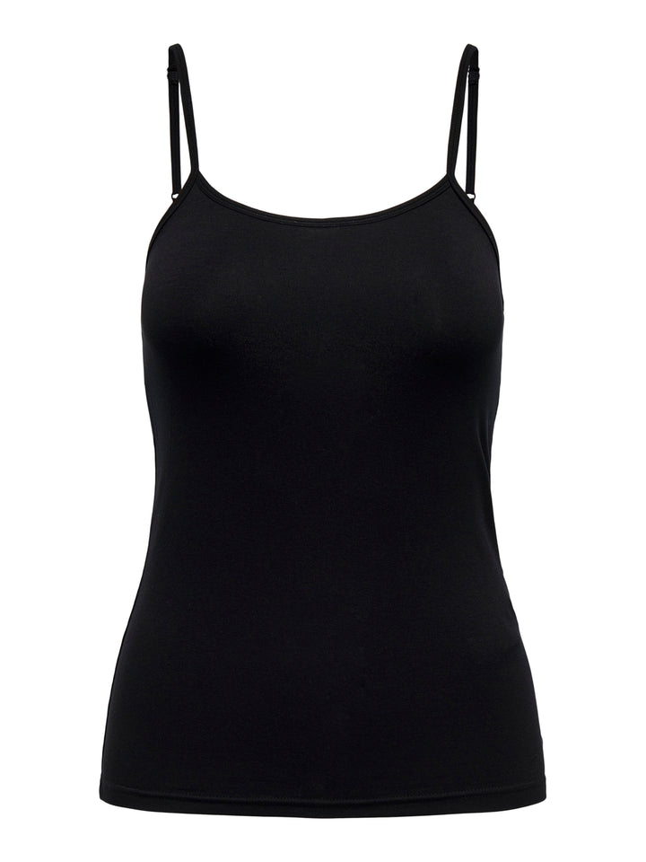 JDY top mila s/l singlet black