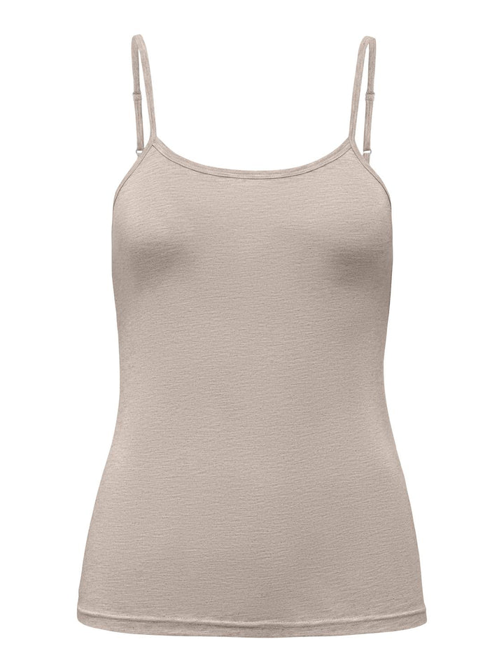 JDY top mila s/l singlet top chateau gray