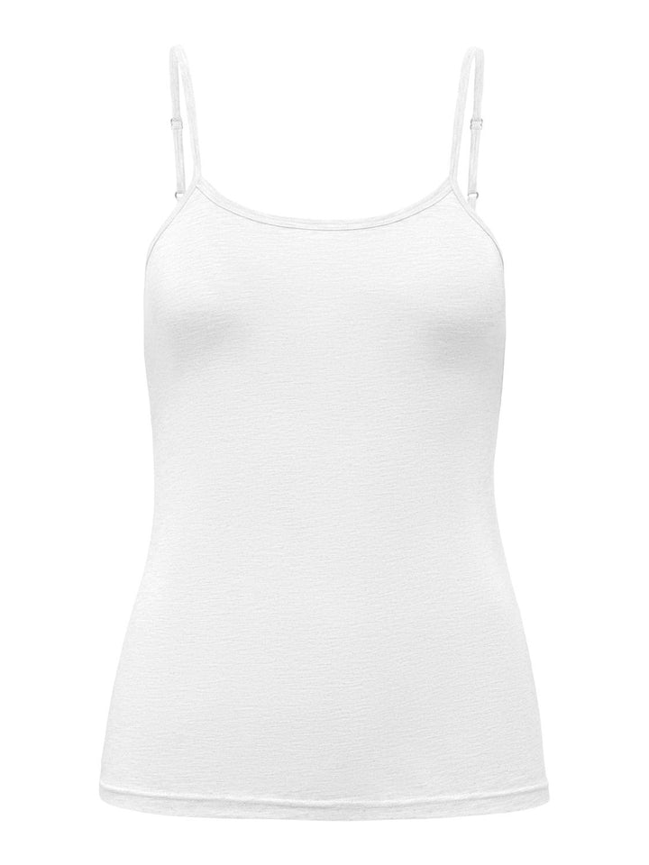 JDY top mila s/l singlet top white