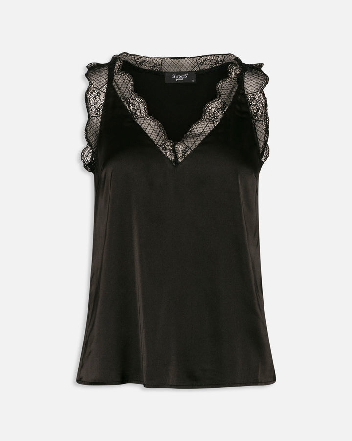 Sister's Point top vara tank black