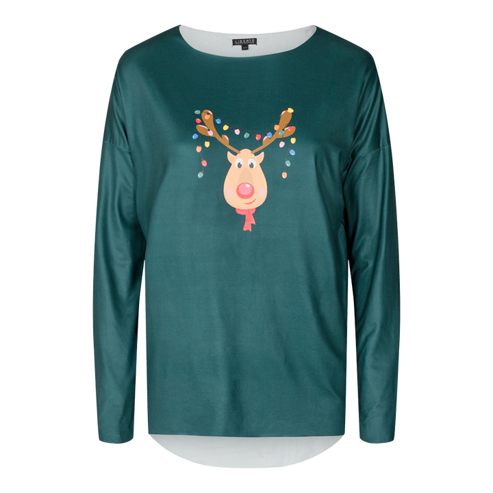 Liberté bluse alma green xmas voksen