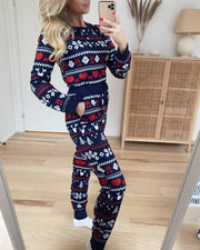 Christmas pants navy