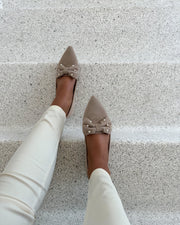 Be good pearls loafers beige