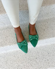 Be good pearls loafers green