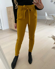Eva hr loose paperbag cot pants chai tea