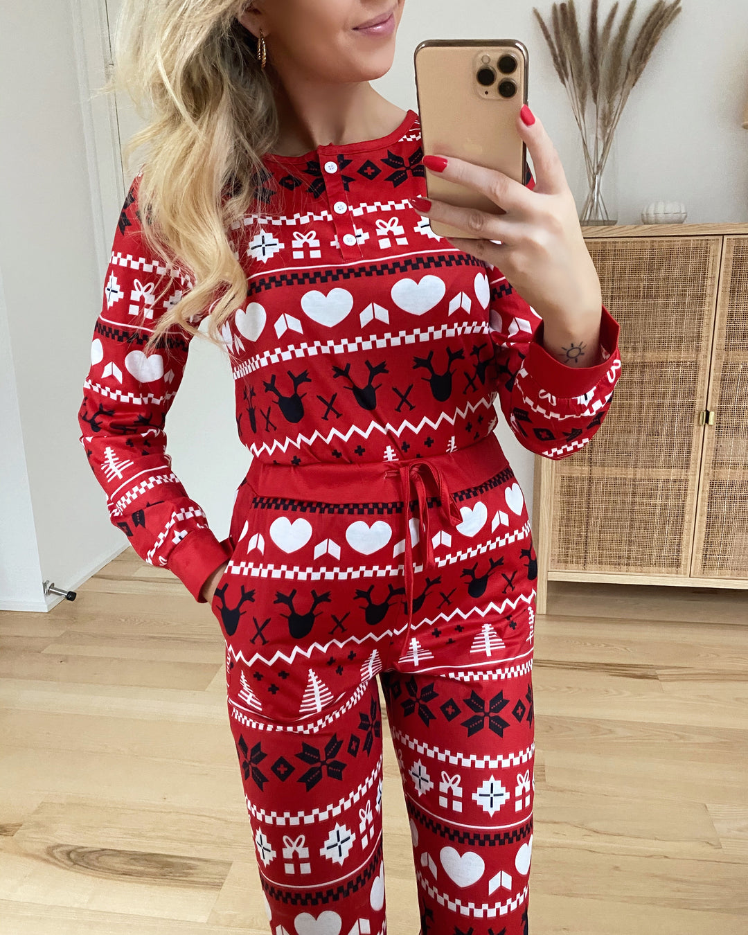 Christmas blouse red