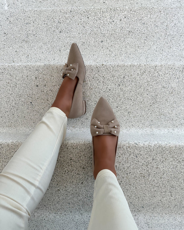 Be good pearls loafers beige