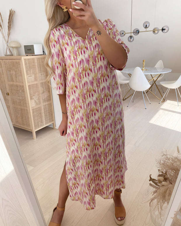 Love812 dress 551 pink water print