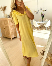 Shella ss midi dress popcorn