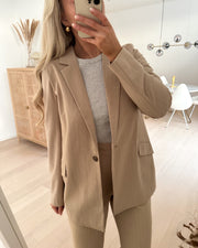 Listakia pinstripe blazer irish cream