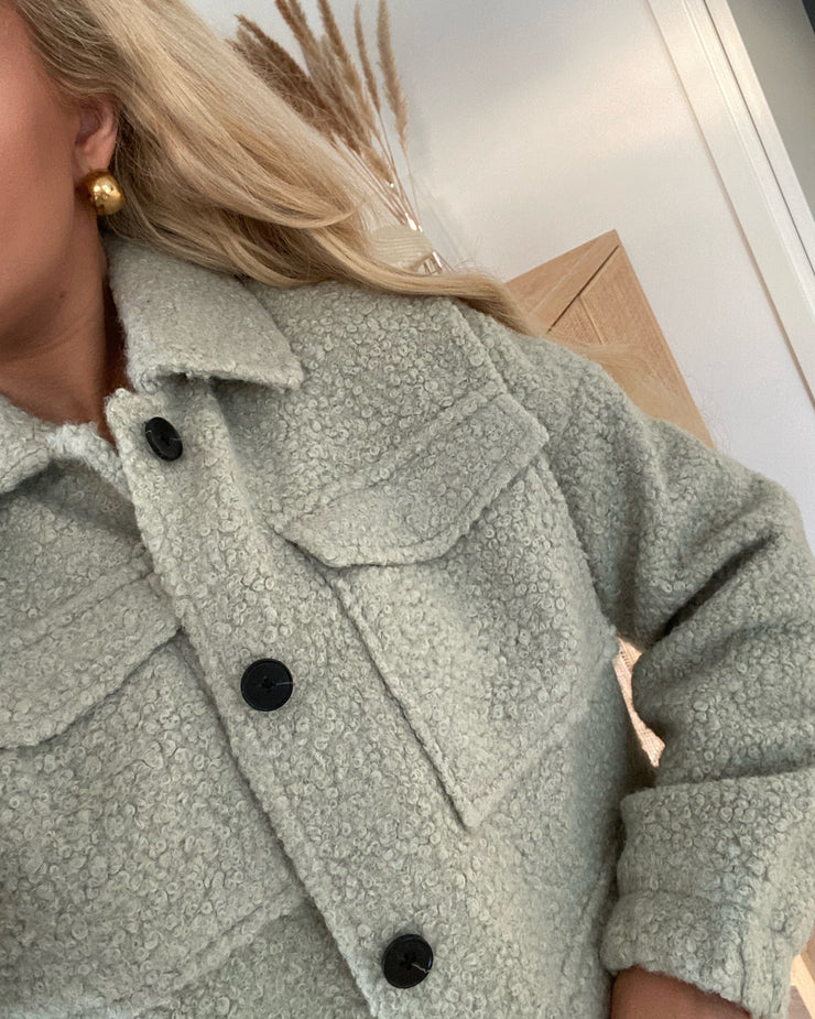 Twirlanna 3/4 jacket mineral gray