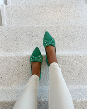 Be good pearls loafers green