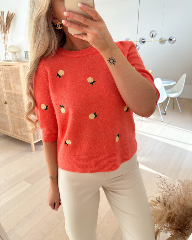 Plaza 2/4 o-neck new pullover georgia peach