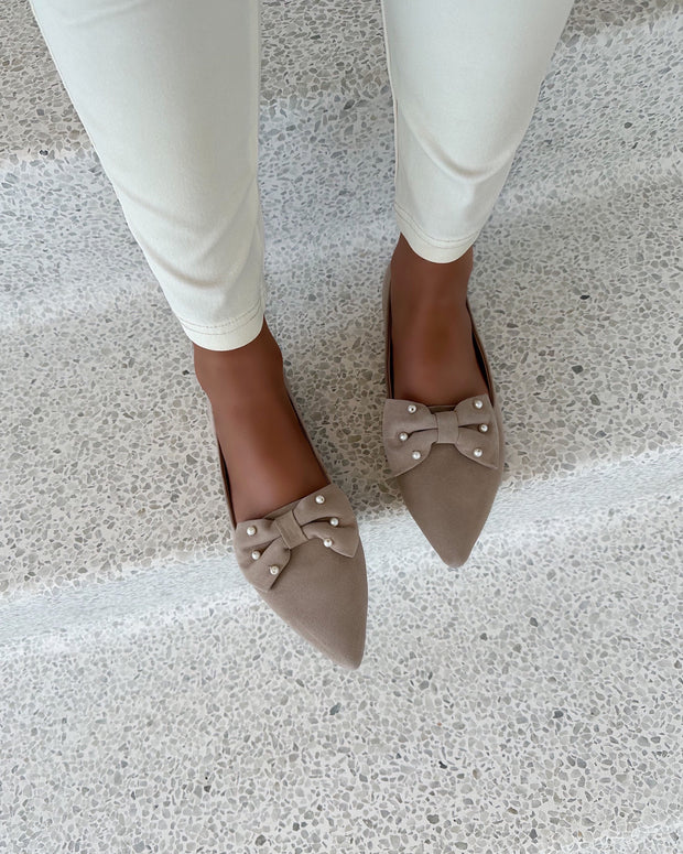 Be good pearls loafers beige