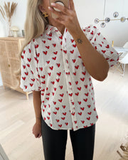 Ella shirt red heart