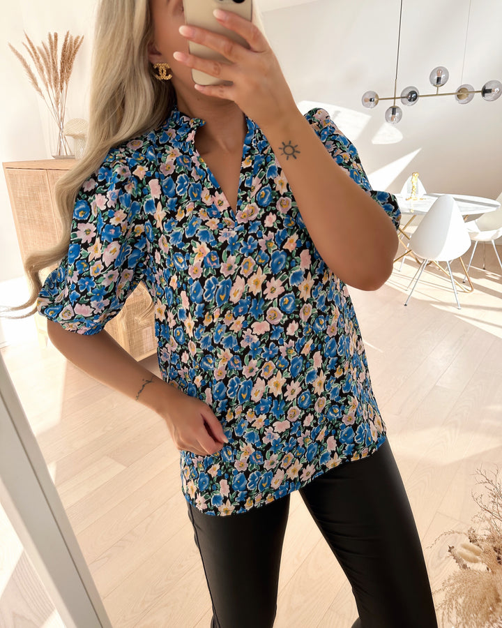 Sister’s Point top vidas flower blue/rose