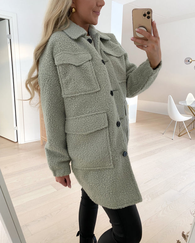 Twirlanna 3/4 jacket mineral gray