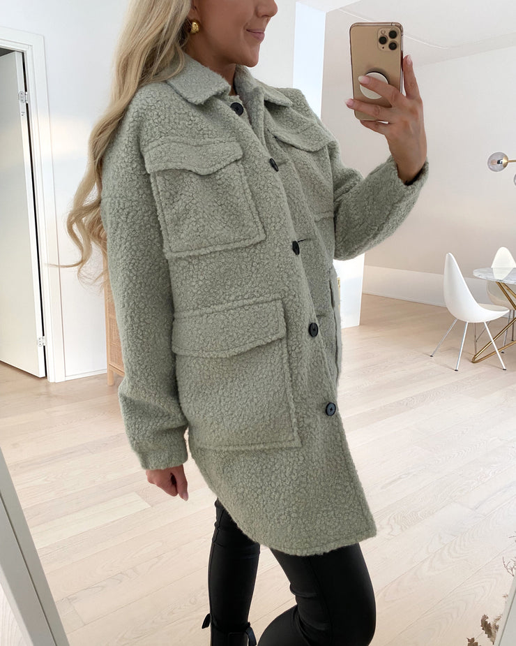 Twirlanna 3/4 jacket mineral gray