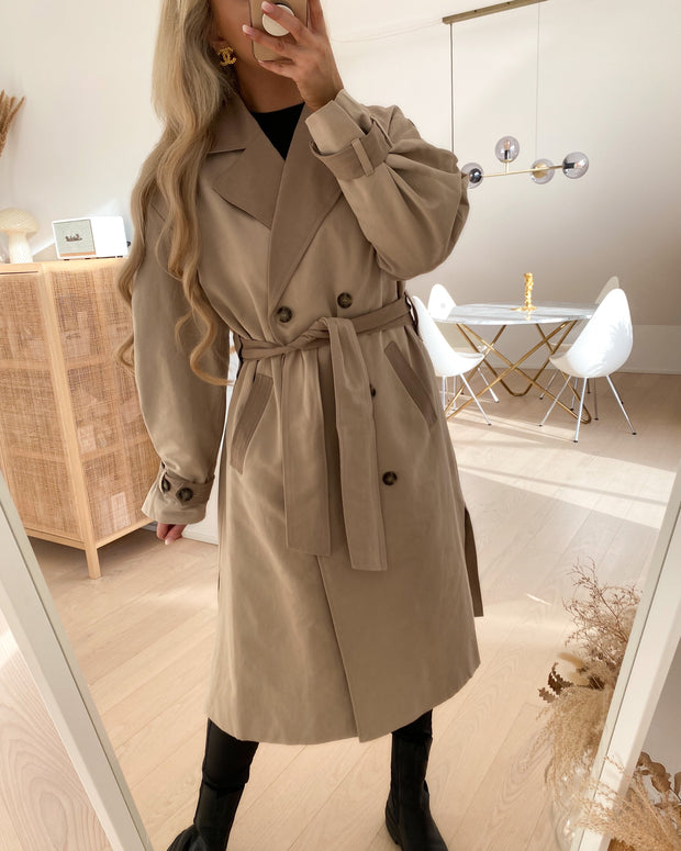Gloria trench coat oxford tan