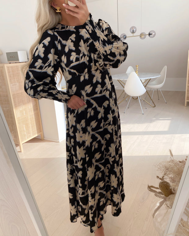 Love737-3 dress black/flower