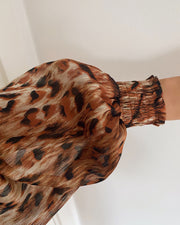 Love544 blouse tiger lurex