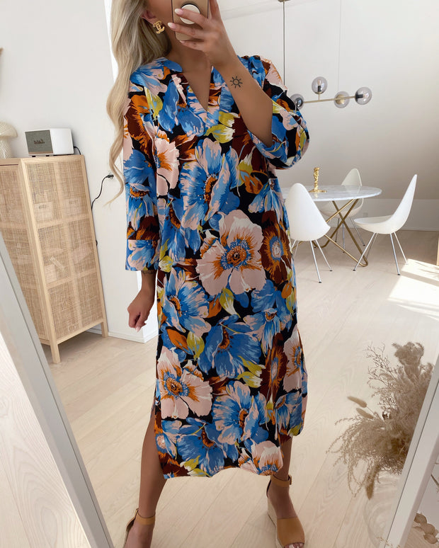 Love708-5 dress multi flower