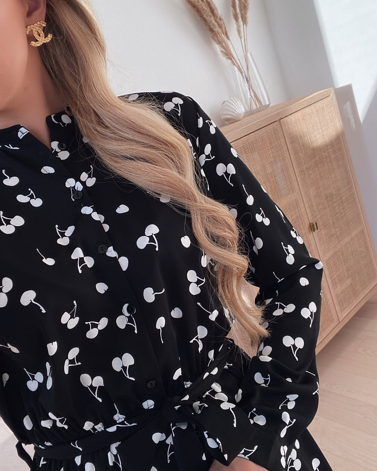 Elta dress 1 black/cream cherry