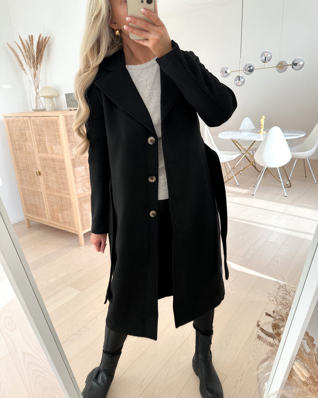 Josie wool coat black - FORUDBESTILLING LEV. UGE 38/39