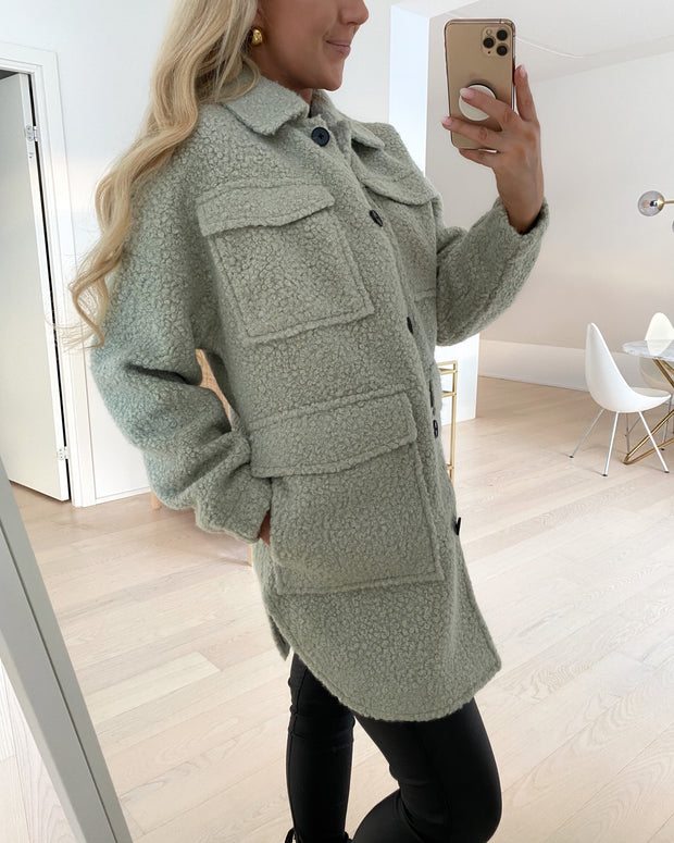 Twirlanna 3/4 jacket mineral gray