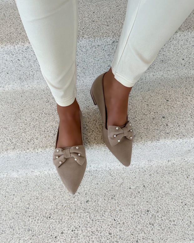 Be good pearls loafers beige