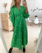 Dasla 3/4 long dress classic green