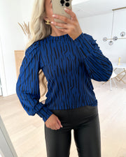 Vya ls blouse safir grafic