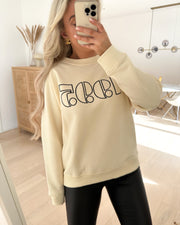 Hoia-ls sweater porcelain/black