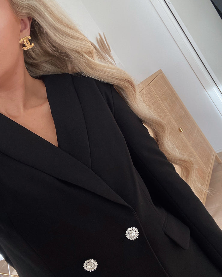 Katrine blazer dress black