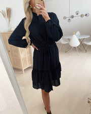 Gondol dress black/blue