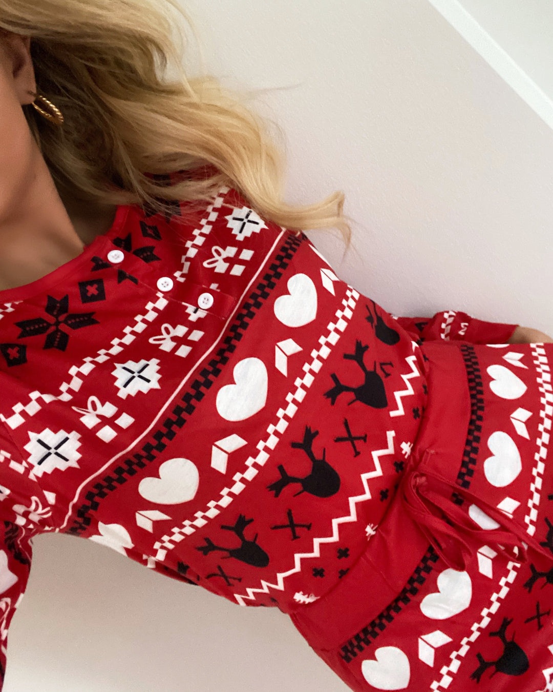 Christmas blouse red