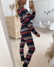 Xmas new pants navy blazer/reindeer