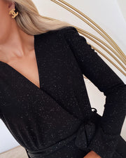 Egina jumpsuit black/rose gold