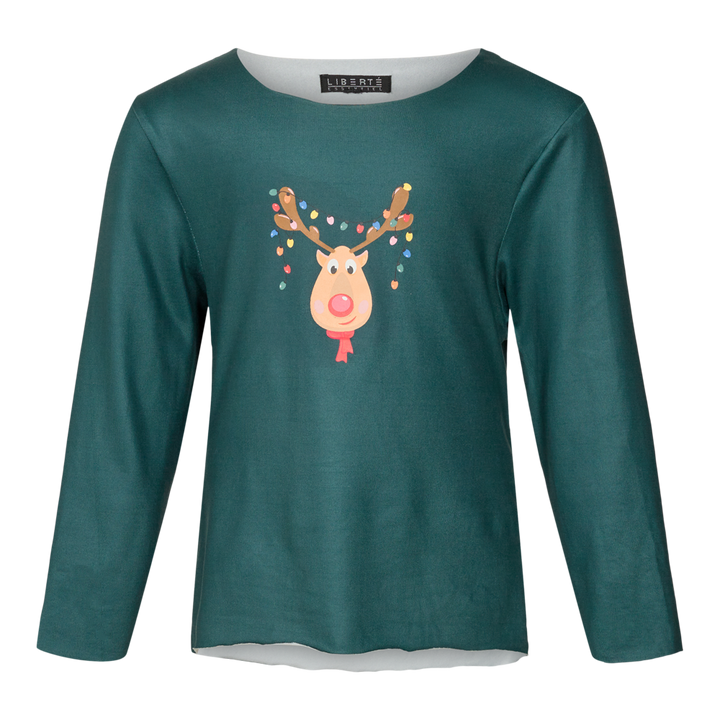 Liberté bluse alma green xmas kids